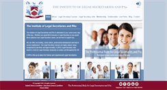 Desktop Screenshot of institutelegalsecretaries.com