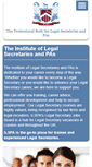 Mobile Screenshot of institutelegalsecretaries.com
